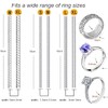 Ryaner Ring Size for Loose Rings,16pcs set, Invisible Clear Silicone,
