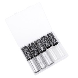 Beavorty 10-Pack Christmas Nail Decals Sky Manicure Stickers Easy Application Fashionable Nail Art Ideal for Holiday Events