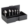 Volkel 1/4-inch - 64mm Hex Shank HSS Countersink Set