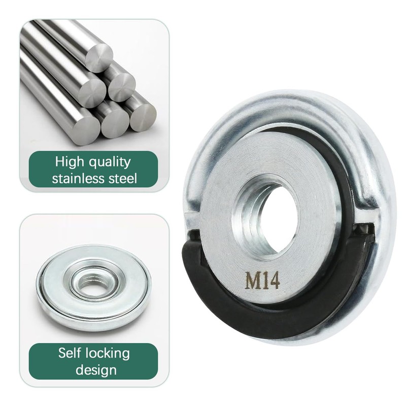 M14 Quick Clamping Nuts, Quick Release Nut with Pull Rin,