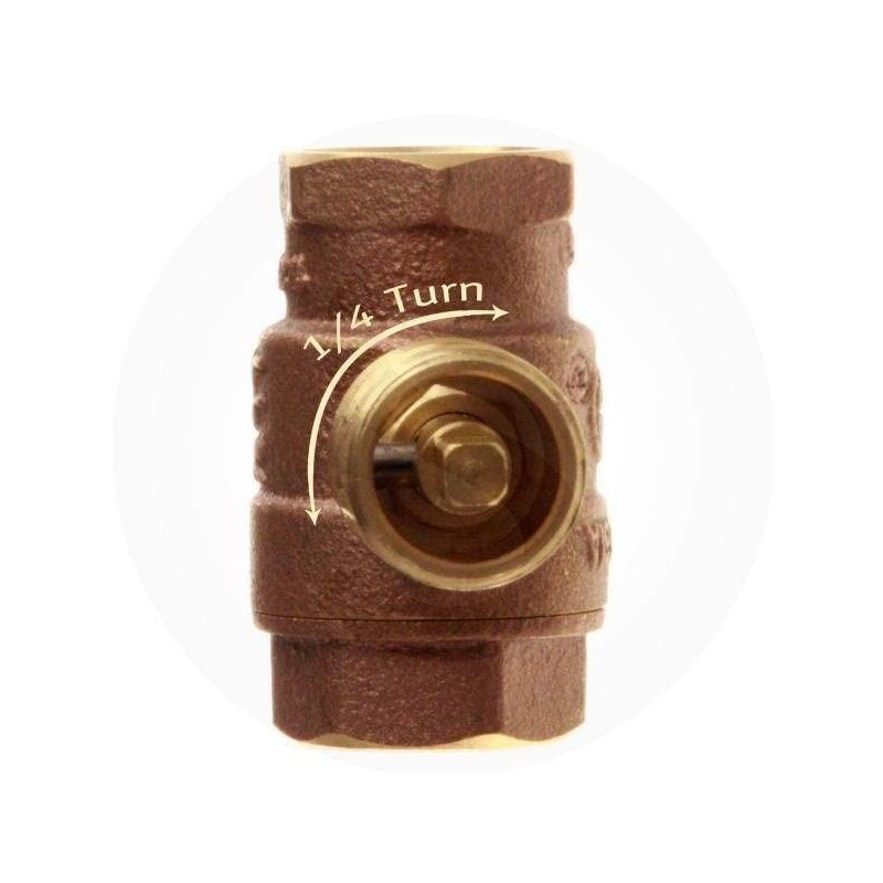 HPC Fire 3/4-Inch Straight Gas Fire Pit Shut Off Valve