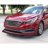 DNA Motoring For 2015-2017 Sonata 3Pc Front Bumper Lip STP-Style