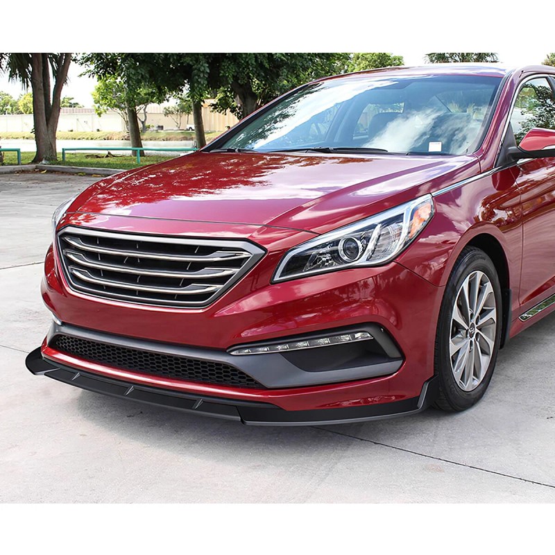 DNA Motoring For 2015-2017 Sonata 3Pc Front Bumper Lip STP-Style