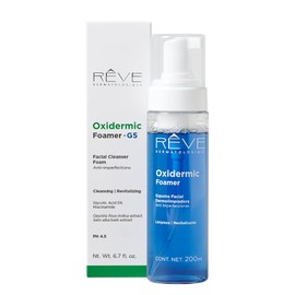Reve Dermatologique | Oxidermc Foamer G5 - Espuma Facial Dermolimpiadora Anti imperfecciones - Ácido Glicólico, Niacinamida, Extracto de Corteza de Sa