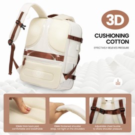 LOVEVOOK Travel Backpack Carry On Airline Approved, 50L Large Backpack with 3 Packing Cubes, TSA Travel Essentials Carry On Bag, Waterproof Weekender Overnight Luggage Daypack, Fits 18 Inch Laptop