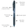 Pentel de México BL107BP-A Bolígrafo Energel X, Tinta Negra, Blíster