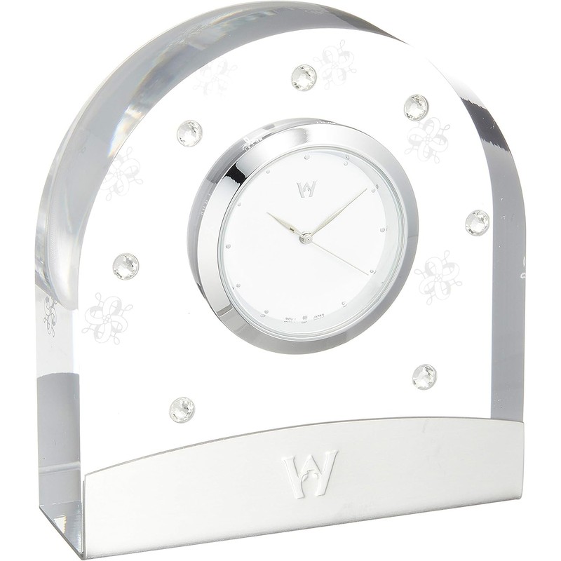 Wedgwood aB1053371 Psyche Clear Clock Table Clock, Interior Goods, Wedding