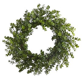 Nearly Natural 24in. Eucalyptus Artificial Wreath