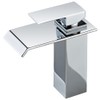 Chrome Bathroom Sink Faucet Waterfall Spout Single Handle Single Hole