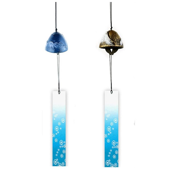 [Expo] Wind Chime, Mt. Fuji, Snow Filled with Mt. Fuji, Wind Chime, Yellow, Wind Chime, Summer Tradition, Hand-Drawn, Japanese Style Wind Chime, Stylish Matchmaking (Set of 2 Colors)
