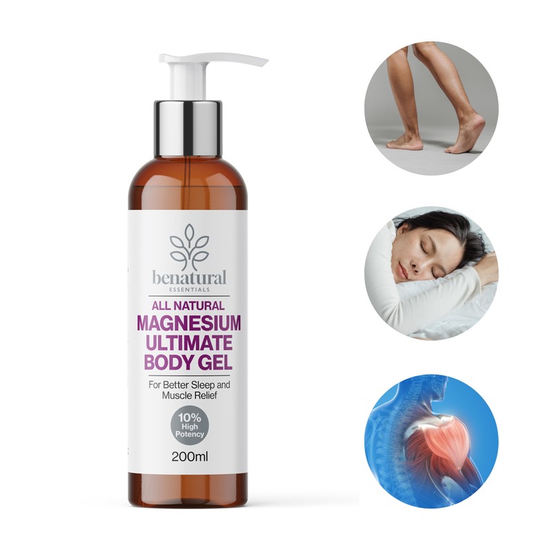 Benatural Essentials Fast-Absorbing Magnesium Gel 200g | 10% High Potency
