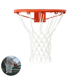 Basketball Net Glow in the Night Basketball Ring Net Basket Ring Basket Net Light Summer Vacation Easy Change (12 Hook Extension Type 50cm (White)