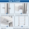 Goovilla Pool Ladder Steps Replacement, (3-Pack) 18" Universal Heavy-Duty Molded