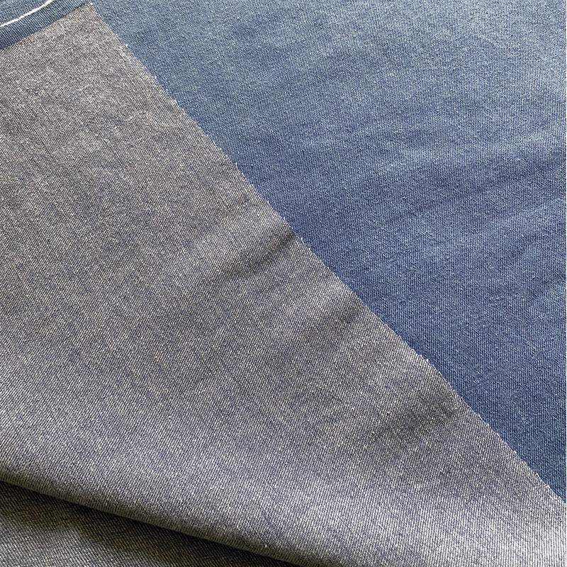 Solid Washed Medium Denim Fabric by The Yard