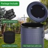Umtiti Dog Poop Trash Can with Lid for Outdoors，3.2 Gallon