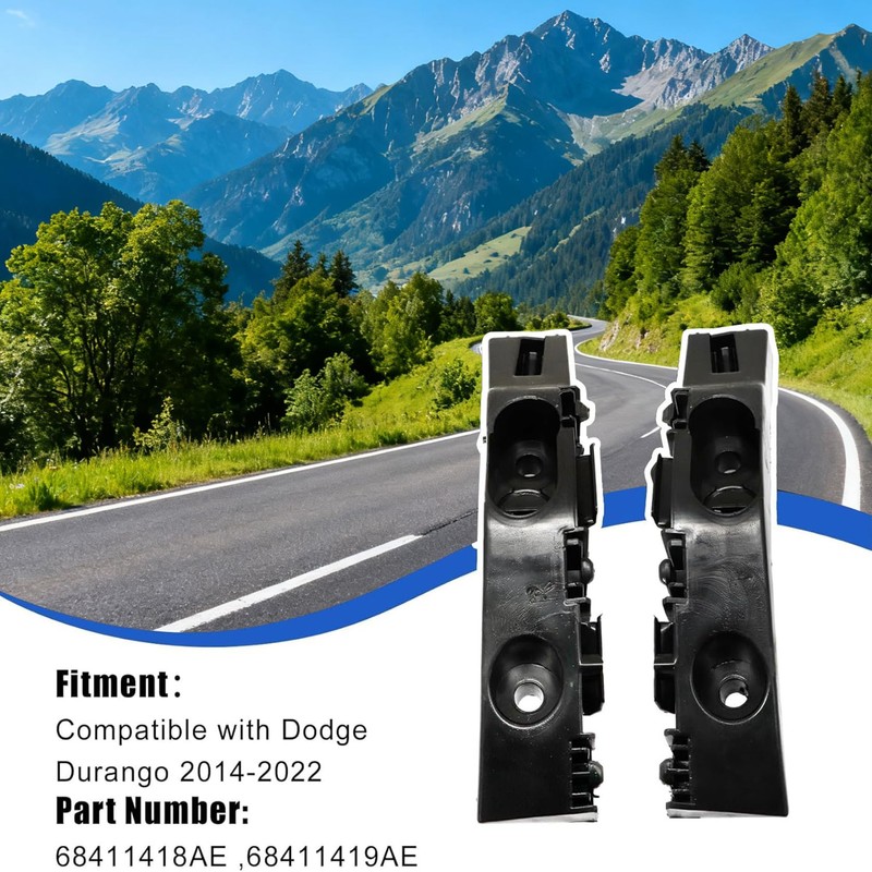 FZJDSD 2PCS Front Bumper Support Bracket Driver & Passenger Side