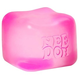 Nee Doh Nice Cube Squish Toy for Ages 3+, Classic & Novelty Toy - Color: pink
