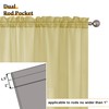 Aiyufeng Yellow Sheer Curtains 2 Panel Sets 84 Inches Long