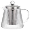 Cristel Darjeeling Collection Borosilicate Glass Teapot, 41 Ounces, With Stainless