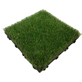 Artificial Turf, Realistic Type, Set of 10, 11.8 x 11.8 inches (30 x 30 cm)