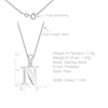 Tuscany Silver Women's Sterling Silver Initial N Pendant on Curb