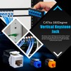 NewYork Cables® Pack of 10 Cat6a RJ45 Keystone Jack |