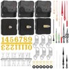 Swpeet 6Pcs 3 Sizes 13mm/20mm/28mm Clock Movement Mechanism Kit, 6