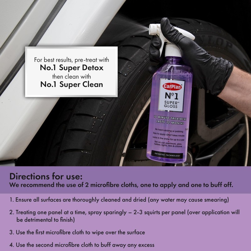CarPlan No1 Super Gloss, 10 min to Apply Lasts 12
