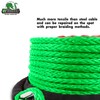 STEGODON 3/8" x 100ft Synthetic Winch Rope 23,809lbs Dyneema Winch