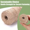 VGOODALL 2Pack 2mm Natural Jute Twines, 656 Feet Long Brown