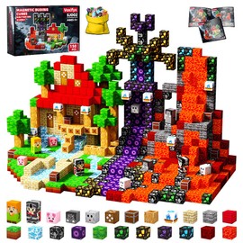 Voxifyx Magnetic Blocks Magnetic Building Blocks Set, Kids Sensory Toy for Toddlers STEM Learning, Construction Stacking Toy for Kids 150pcs
