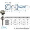 Loxx Pack of 10 Tapping Screws 4.2 x 16 mm