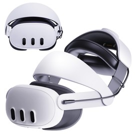 EARPOW Head Strap for Meta Quest 3 | Adjustable Lightweight VR Headband with Memory Foam | Enhanced Comfort & Stability for Oculus Quest 3 Accessories