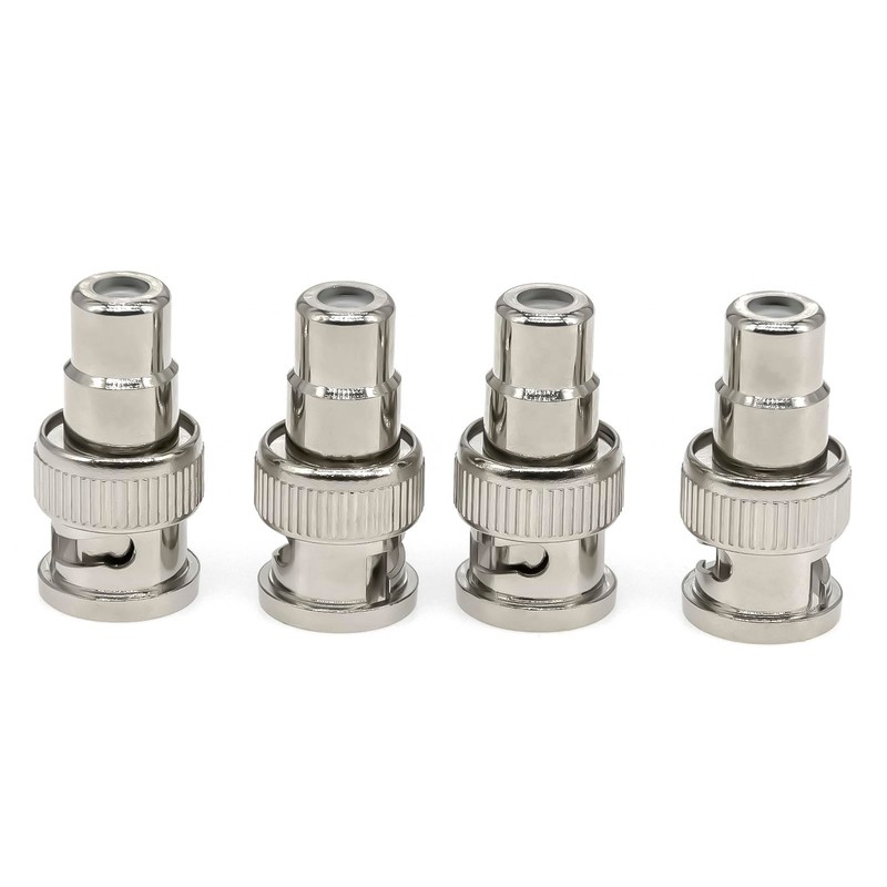 4pcs BNC Male to RCA Female Coaxial Adapter BNC RCA