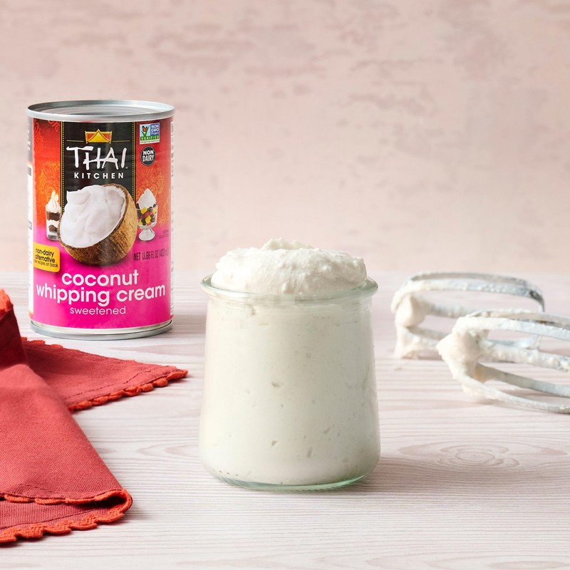 Thai Kitchen Coconut Whipping Cream, Sweetened, No Artificial Colors or