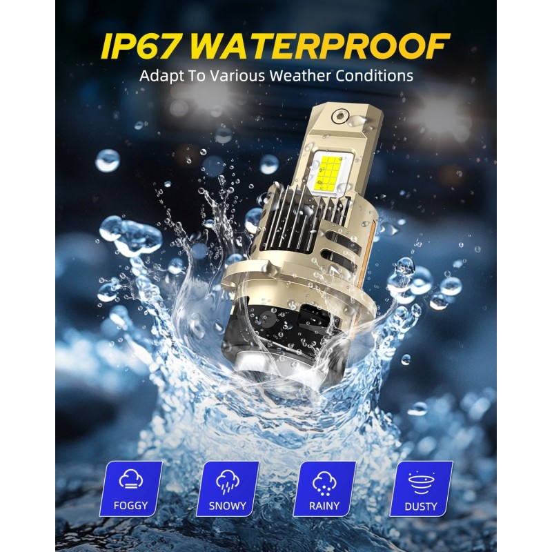 AUTOONE 2X D2S LED Headlight Bulb Replace HID Xenon Super