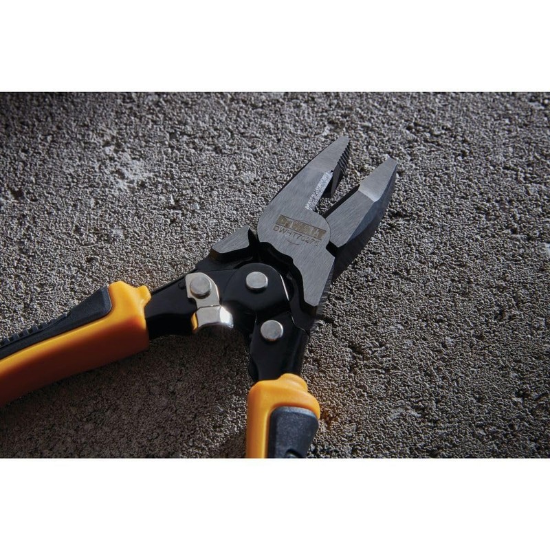 DEWALT DWHT70276 Compound Action Lineman Pliers 4-1/2 Inch, Chrome