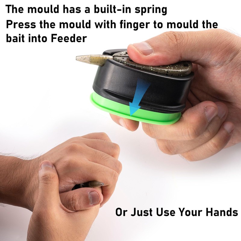 Alwonder Method Feeders Carp Fishing Feeder Mixed Set with Inline