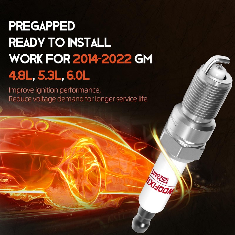 41-114 Iridium Spark Plugs and Wires Set for Chevy 5.3L