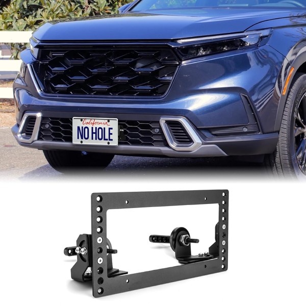 WeiSen Front Grille License Plate Holder Mount Bracket Kit Adjustable