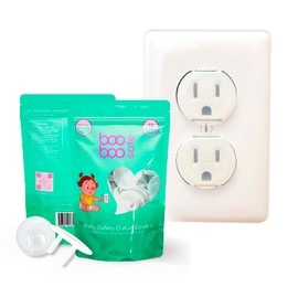 Boo Boo Safe Baby Proof Outlet Covers - 50 Pack Transparent Socket Covers for Outlets - Easy Install Outlet Plug Covers - Child Safety Clear Outlet Covers - Durable & Steady Outlet Covers