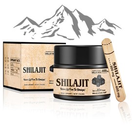 Shilajit Harz Reines Himalaya 50g, Shilajit Resin Himalayan, Reines Himalaya Bio Shilajit Harz, Männer Frauen, Maximale Stärke 600 mg
