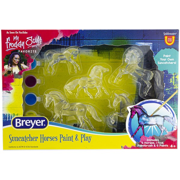 Breyer Horses Stablemates Suncatcher Horses Craft Set | 5 Piece Set | 1:32 Scale | Model 4237, Yellow