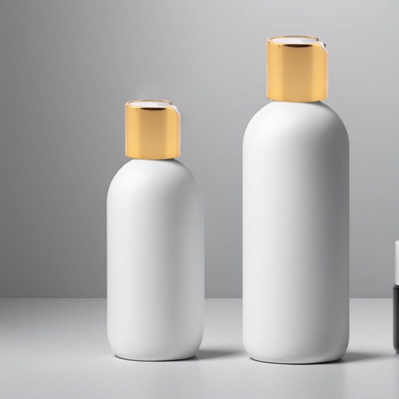 TWZKXC 8 Pcs 24/410 Aluminized Plastic Disc Top Caps, Gold