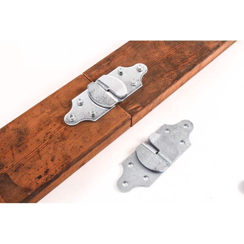 Red Hound Auto Qty 8 Straight Brackets Wood Sides Stake