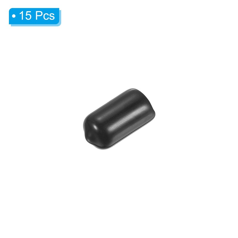 PATIKIL 10mm Snooker Cue Tip Cover, 15 Pcs Pool Cue
