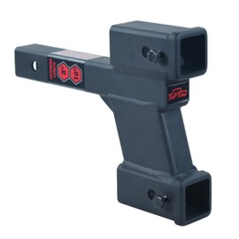 TOPTOW Trailer Hitch Dual Hitch Extender, 2 1/4-inch & 6 1/4-inch Rise/Drop, 2-inch Receiver, 2-inch Hitch Tube, 7500lbs Tow Hitch Capacity