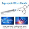 JASON 7" 50 Teeth Thinning Dog Grooming Blending Scissor, Ergonomic