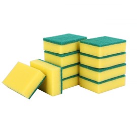 10 Pack Kitchen Cleaning Sponges, Dual-Sided Dish-Washing & Cleaning Sponge for Kitchen, Bathroom & Home Cleaning, Size:11 x 7 x 3 cm