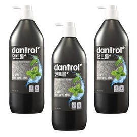 Dantrol 댄트롤 딥클린 박하 솔트 샴푸 820ml 3개 쿨링 비듬 두피 Dantrol Deep Clean Peppermint Salt Shampoo 820ml 3pcs Cooling Dandruff Scalp